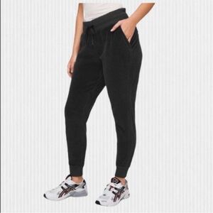 Lululemon Warm Down Joggers Velour Cotton Blend Size 4